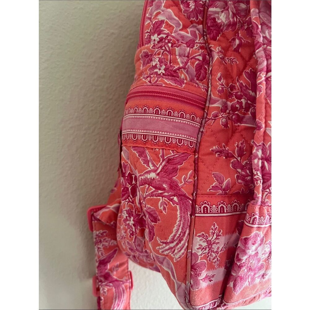 Vera Bradley English Rose Matching Travel Set Backpack &Duffel Pink Floral Quilt - Picture 5 of 14